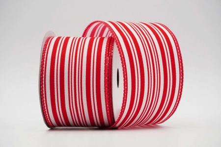 Striped Wired Ribbon_KF6783GN-1-7_Red
